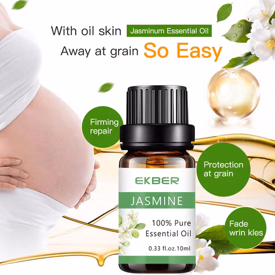 Wholesale 100% Pure Hair Face Body Massage Stretch Marks Remove Aromatherapy Dispenser Jasmine Essential Oil Fragrance